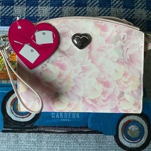 Betsy Johnson Purse pink wristlet NWT